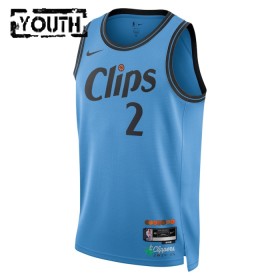 Dječji NBA Dres Los Angeles Clippers Kawhi Leonard Nike 2024-25 City Edition Plava Swingman